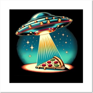 Funny Pizza Ufo, Pizza Lover Posters and Art